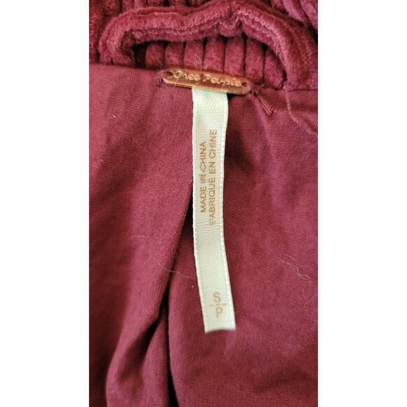 Free People Corduroy Slouchy Dolman Moto Jacket - Picture 3 of 4